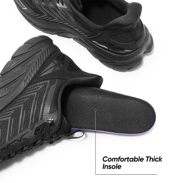 [AllSwifit 2.0] Men's Mesh Slip On Travel Sneakers - ALL BLACK - 3
